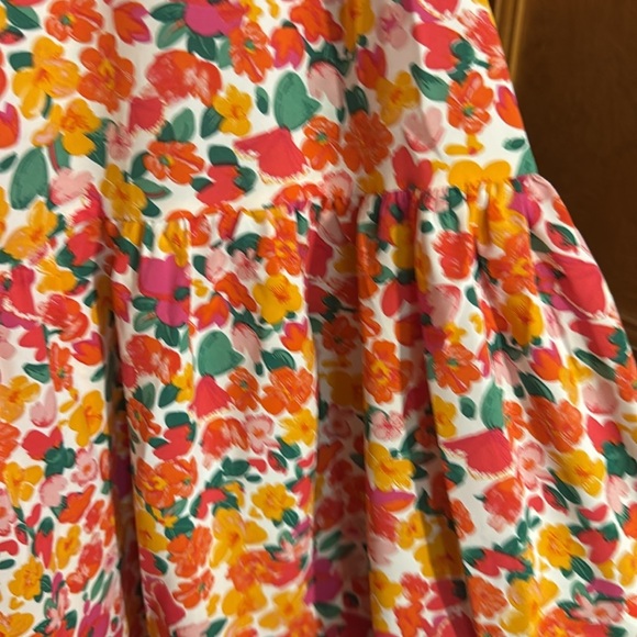 Dreamara Plus Allover Floral Print Flounce Sleeve Peplum Blouse size curve 4XL - Picture 5 of 7